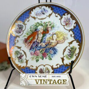 Limoges Porcelain Sleeping Beauty Premier Edition 1983 w/ Display Stand